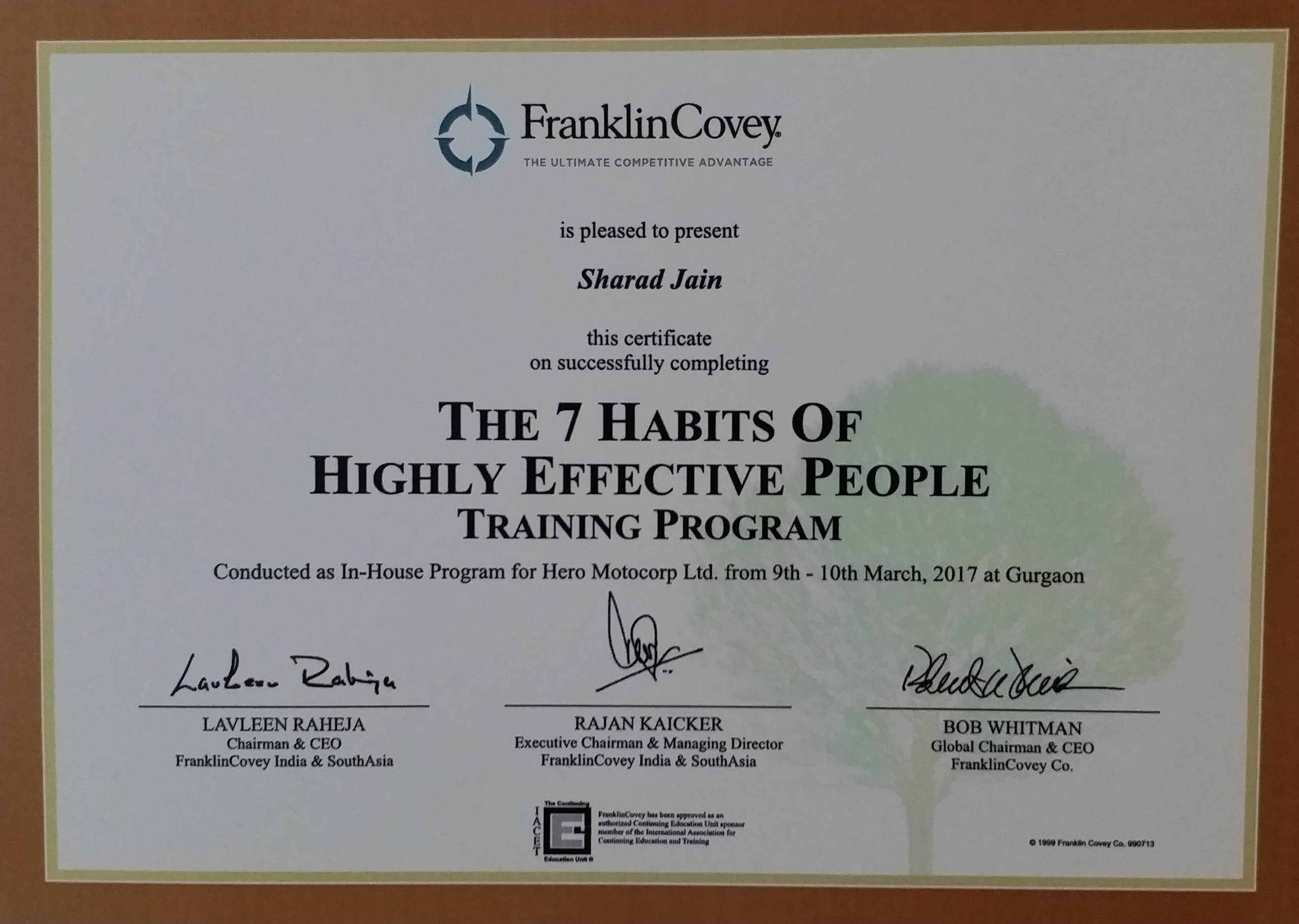 Franklin Covey 7 Habits