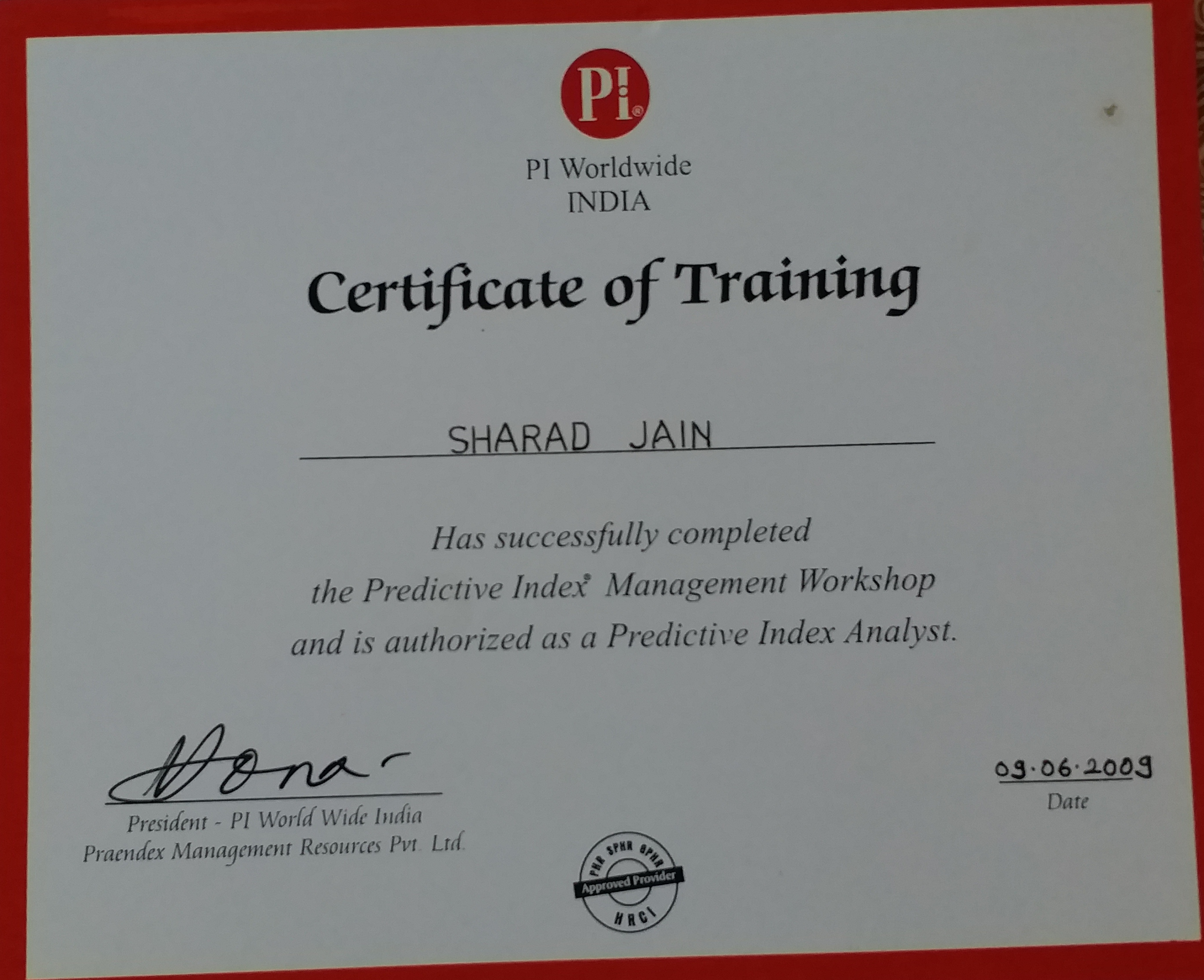 PI Analyst Certification